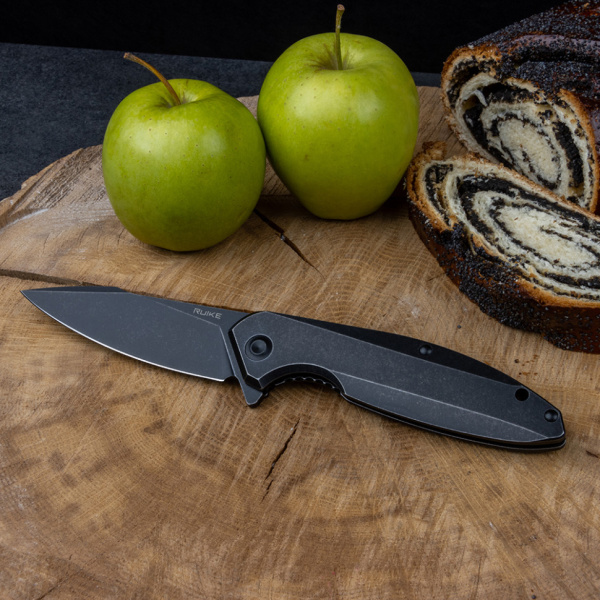 Нож складной RUiKE P128-SB (Сталь_14C28N_Blackwash)